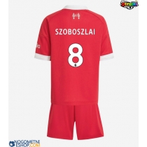 Otroški Nogometni dresi Liverpool Dominik Szoboszlai #8 Domači 2025-26 Kratek Rokav (+ Kratke hlače)
